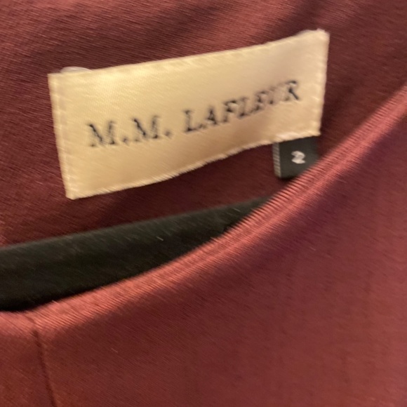 MM LaFleur Nisa Dress in Burgundy - Picture 5 of 5